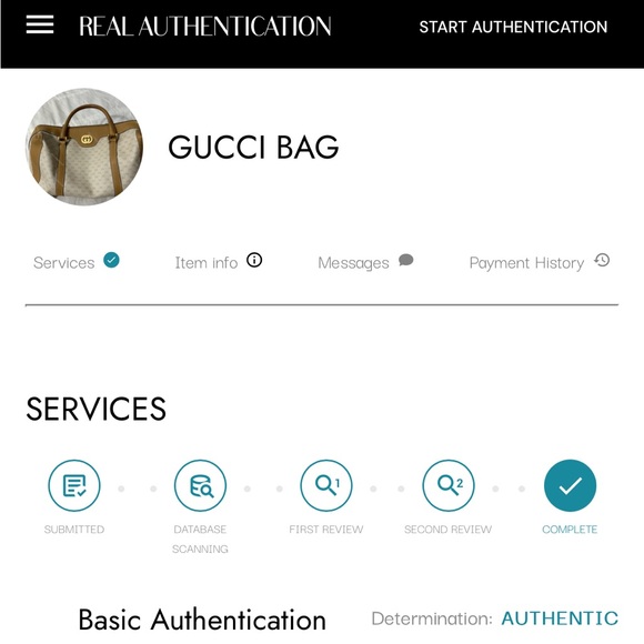 Authentic Vintage Gucci duffel handbag in Tan - Picture 15 of 15